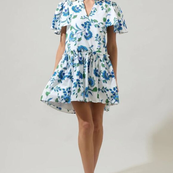 Sugarlips, Samara Floral Rock A By Trapeze Mini Dress, Size Small, NWOT - Picture 3 of 6